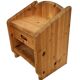 Vintage set of two pine wood bedside tables