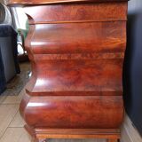 Bordeaux XV style chest of drawers in mahogany wood
