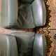 Pair of Poltrona Frau Green Leather Club Armchairs Limited Edition