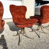 Set of 4  swivel chairs 1970