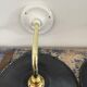 Set of two new electrified anthracite enamelled sheet wall lamps