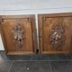 Paire de portes en bois sculpté en noyer