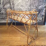 Vintage rattan planter