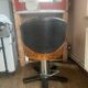 Fauteuil de coiffeur vintage Space Age — effet ronce, années 1970