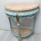 Console demi lune style Louis XVI
