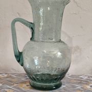 Bubble glass carafe in Biot style