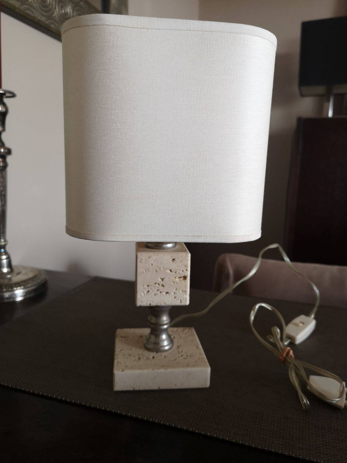 Travertine lamp - 1960s/70s