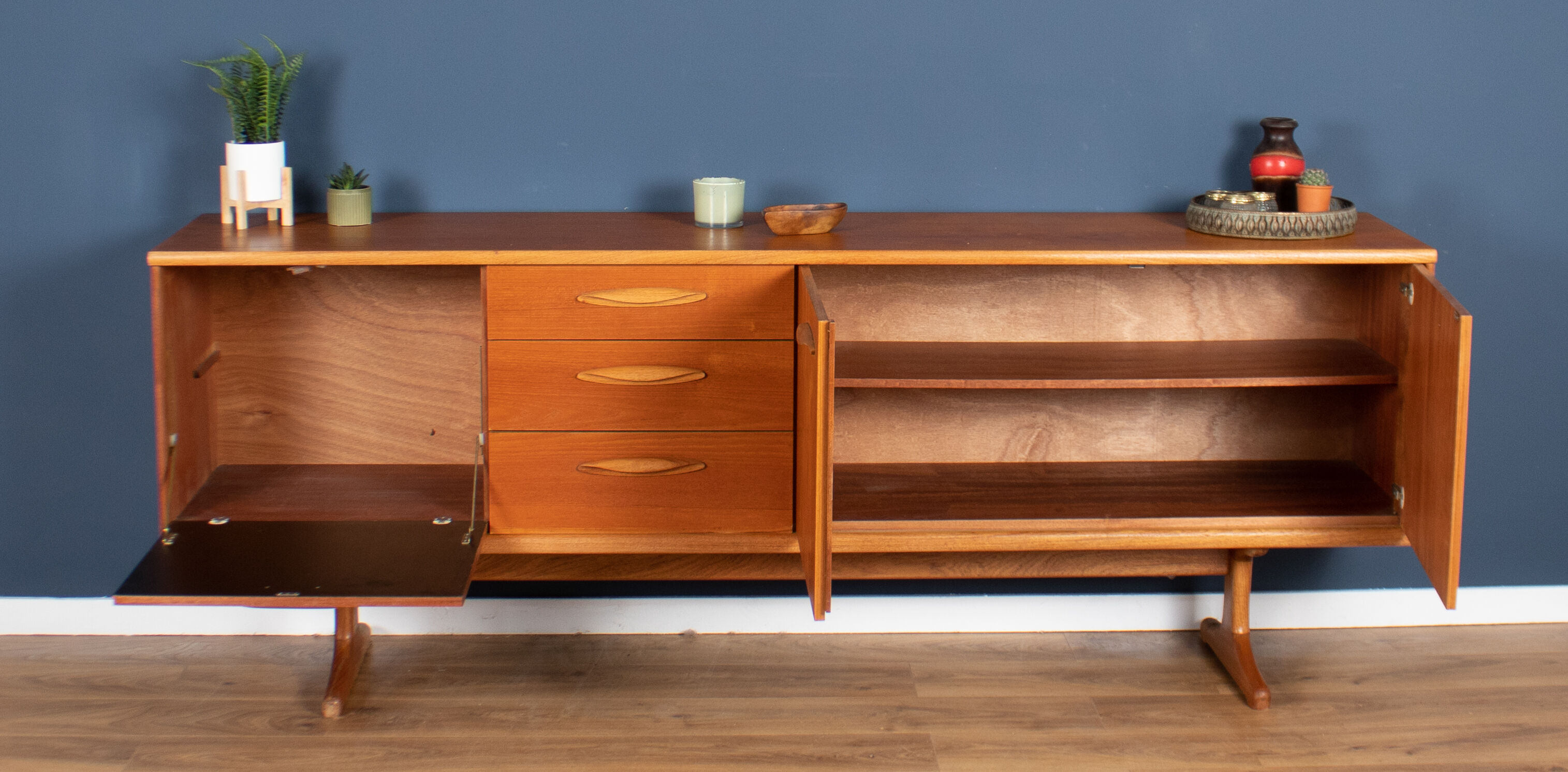 Enfilade teck 1960s Ausinsuite mid century