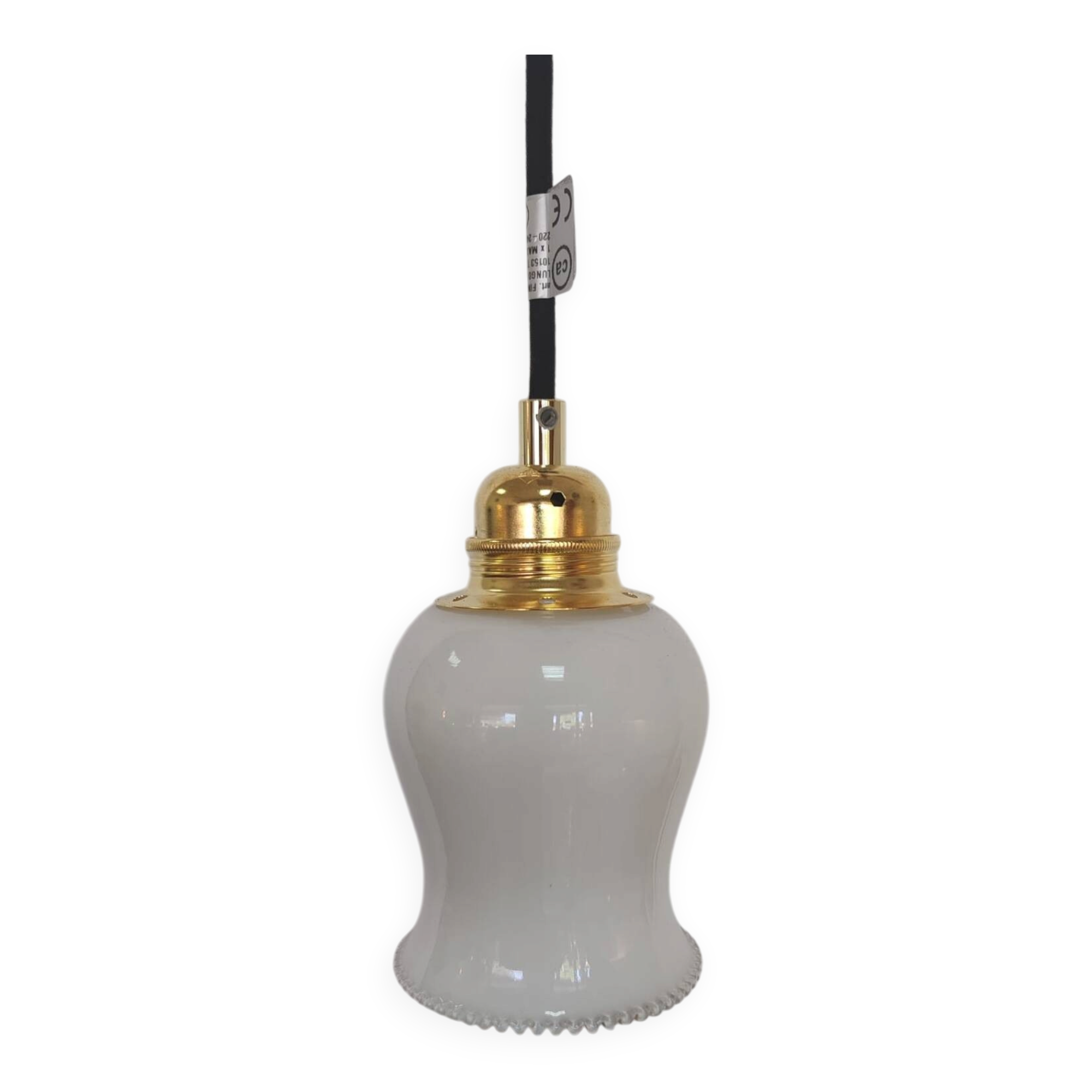 Suspended glass lantern in antique style