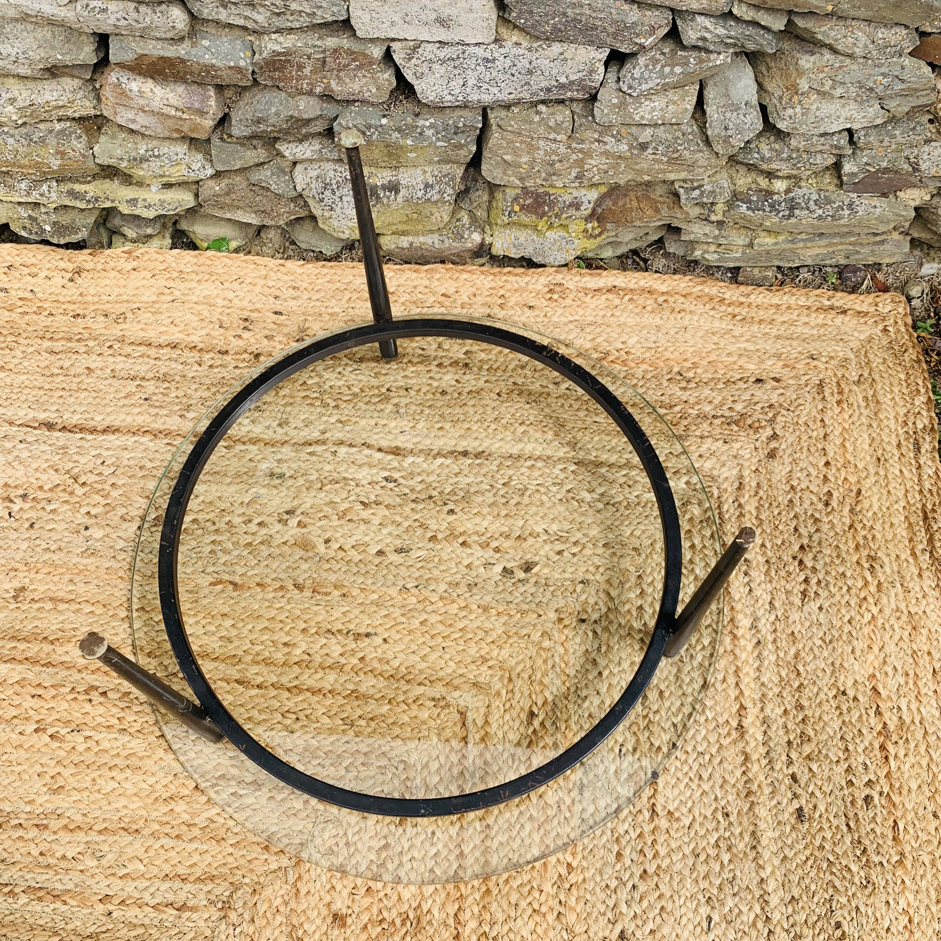 Vintage coffee table by Roger Le Bihan