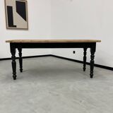Farm table desk turned legs