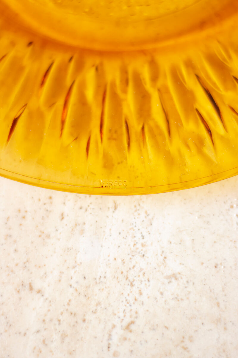 6 assiette plates vintage modèle Soleil, Vereco France