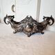 Late 19th century plated bronze planter, Louis XV style rocaille decoration
