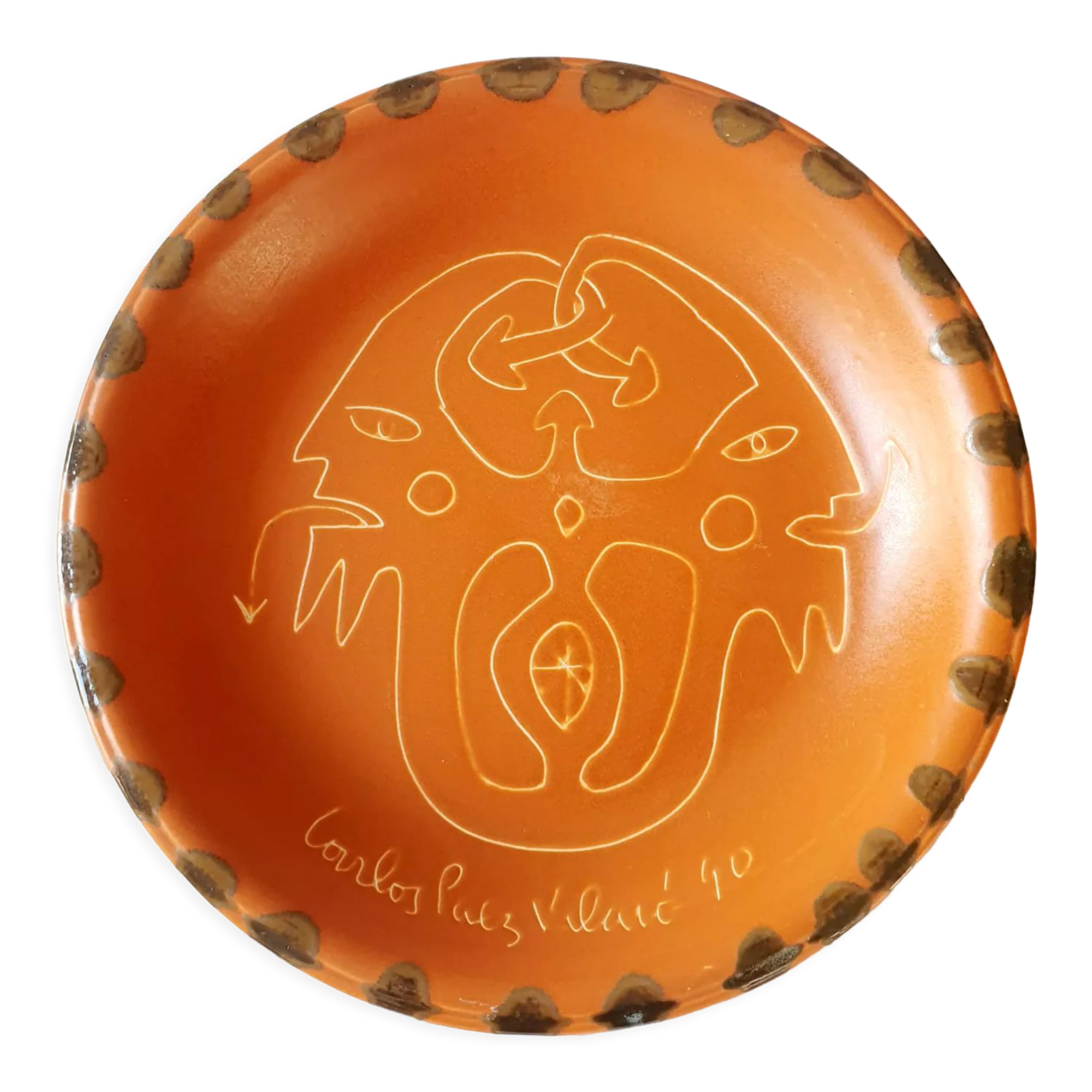 Decorative dish Carlos Paez Vilaro