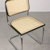 Vintage black B32 Cesca chair by Marcel Breuer, 80s