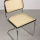 Vintage black B32 Cesca chair by Marcel Breuer, 80s
