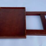Pair of small wooden folding tables 1970