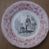 4 assiettes LM & Cie CREIL et Monteras  " les enfants terribles '