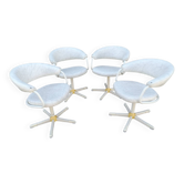 Suite de fauteuils de barbier vintage