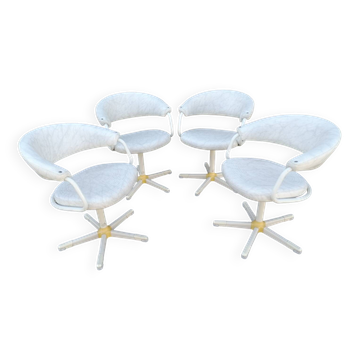 Suite de fauteuils de barbier vintage
