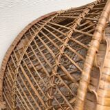 Vintage rattan  shelf