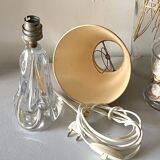 Crystal lamp with lampshade