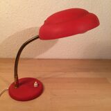 Vintage 50s red flexible desk lamp