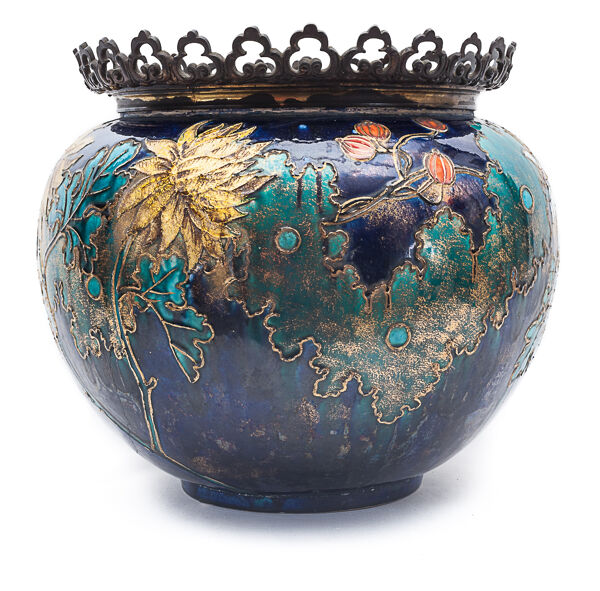 Cache-pot en faïence