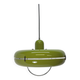 Green hanging lamp, Licht Studio, Italy 1970s