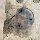 Primitive raw wood console