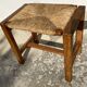 Tabouret paillé maison REGAIN vintage 1970