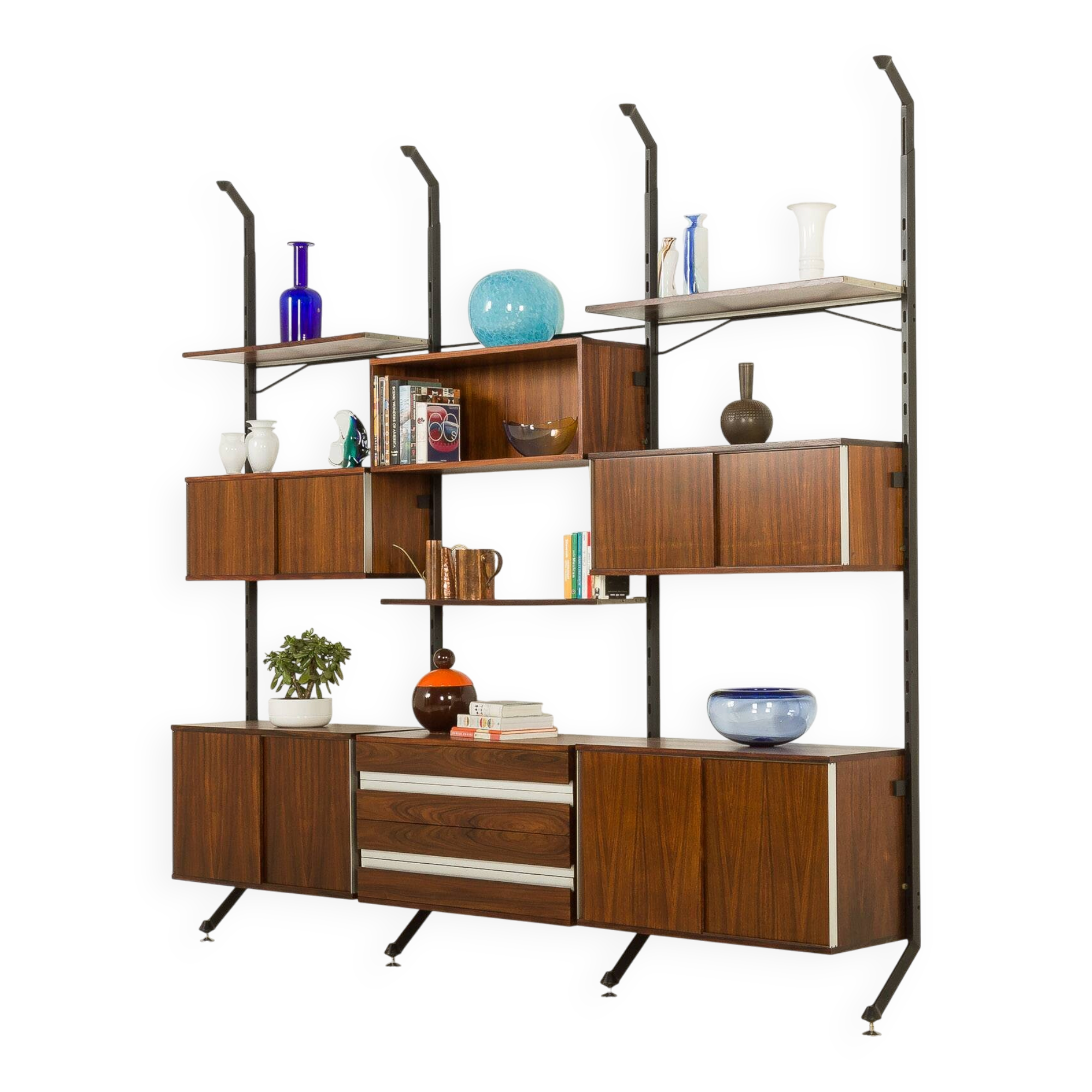 Ico Parisi rosewood wall unit for MIM, Italy 1960s