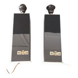 Pair of lamps 1960/1970 black.