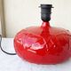 Lampe en céramique rouge