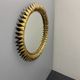 Midcentury bohemian Hollywood Regency Spanish gilt metal sun mirror, 1960s