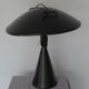Big black lacquered metal desk lamp model RADAR of Elio Martinelli