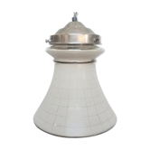 Sixties frosted glass hanging lamp