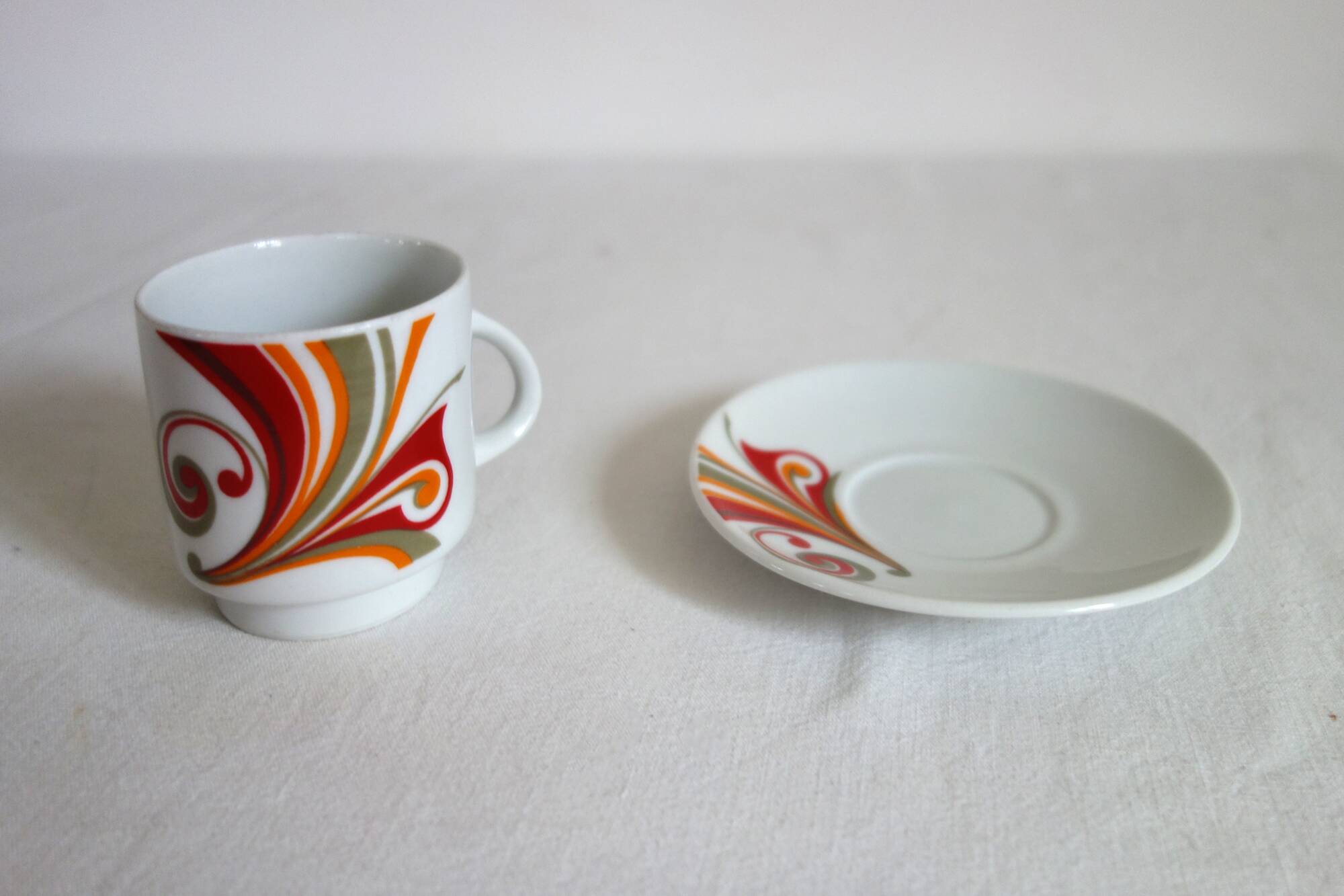 “ANCAP” porcelain coffee service made in Italy