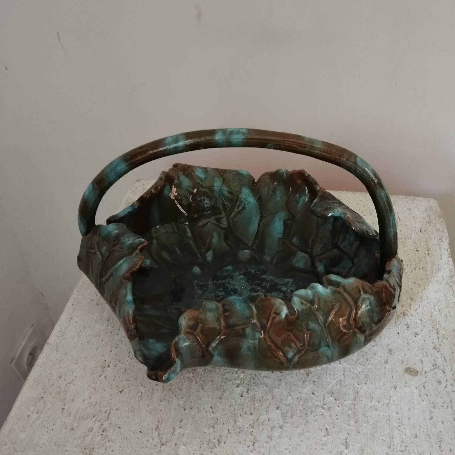 Coupe céramique art-nouveau Clement Massier