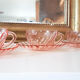 Lot of 6 Pink Tea Cups - Rosaline Subcups ARCOROC LUMINARC Tea Service