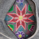 Grey Peruvian cushion cover