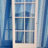 Lot of a double oak glass door