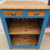 Meuble ancien de style parisien 2 tiroirs en bois massif