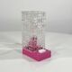 Small pink plastic lamp, 1980