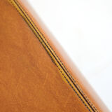 Pair of vintage Danish teak and leather armchairs