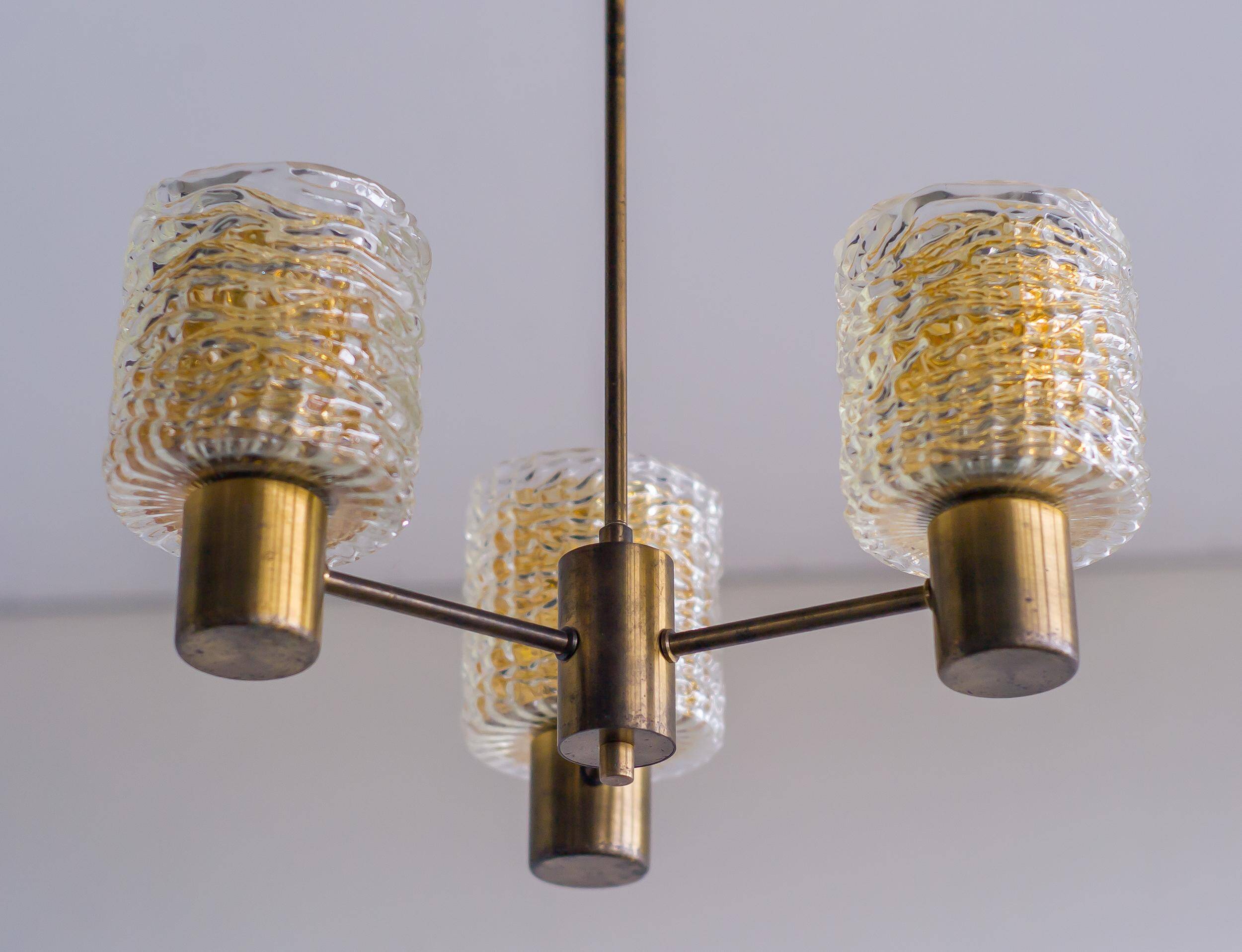Modern mid-century chandelier by Carl Fagerlund
