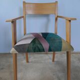 Chair with vintage Scandinavian armrests