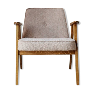 Fauteuil vintage en chêne,