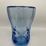 Blue glass vase 1950
