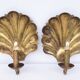 a.W. Borgh Designed Swedish Wall Sconces Shells Jonkoping, Scandinavian